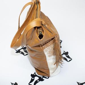 Nouveau Western élégant véritable fourrure de vache marron sacs en cuir de haute qualité fermeture à glissière à la mode quotidien femmes sacs à bandoulière décontractés - Product Image 3