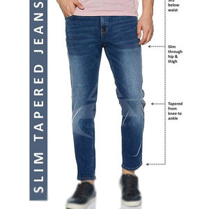 بنطال جينز عصري جديد سروال ضيق ضيق جينز للرجال بنطال ضيق - Product Image 5