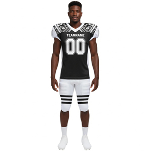 Conjuntos de Uniformes de Fútbol Americano Transpirables Más Vendidos, Unisex, Diseño Sublimado Personalizable de 2 Tonos, 100% Poliéster de Secado Rápido - Product Image 1