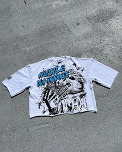 เสื้อยืดผู้ชายสะพายไหล่แบบ260Gsm เสื้อยืดผ้าฝ้ายโอเวอร์ไซซ์โอเวอร์ไซส์ทำจากผ้าฝ้าย100% ผลิตตามสั่ง - Product Image 5
