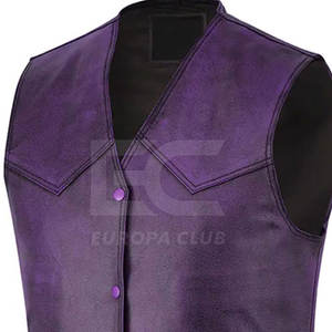 Chaleco de Cuero Vintage sin Mangas, Color Personalizado, Chaleco de Cuero de Primera Calidad con Logotipo Personalizado para Hombre - Product Image 4