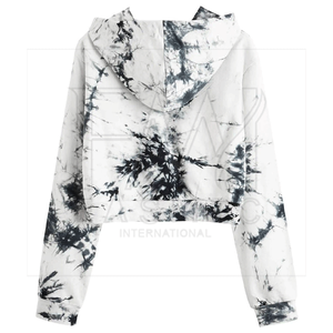 Sweats à capuche pour femmes élégants à teinture tie-dye pour broderie personnalisée, capuche d'hiver, longueur régulière, fabriqué au Pakistan - Product Image 2