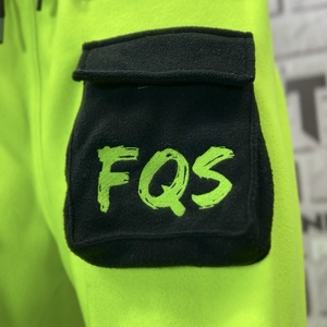 Pantalones de Sherpa informales de peso medio para hombre, decoración bordada, pantalones de chándal cálidos de lana, ropa de calle para correr al aire libre, cintura elástica Cargo - Product Image 5