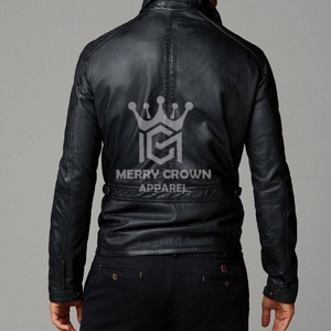 Dernière collection : Blouson en toile et cuir pour homme, design urbain, logo personnalisé, manches longues, col rabattable, haute qualité, style vintage, hiver - Product Image 3