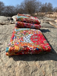 ผ้าห่ม Kantha ทำด้วยมือผ้าฝ้ายโยนผ้าห่ม Kantha - Product Image 5