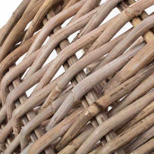 Cesta de compras de ratán gris Cesta de mercado elegante para un transporte conveniente - Product Image 5