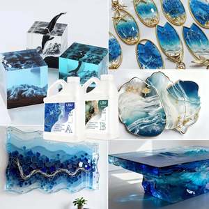 Resina Epoxi LEQU de 35.2oz, Pegamento AB de Alto Brillo, Adhesivo No Amarilleante para Fabricación de Joyería y Vasos - Product Image 3