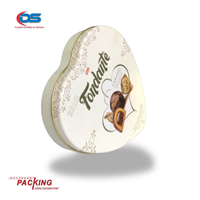 DAT THUAN haute qualité 250g conteneurs de chocolat en fer blanc couleur personnalisée OEM/ODM emballage en métal pour cadeaux exportation en gros vers les états-unis