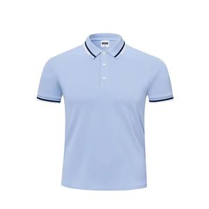 Polo personalizado de verano de manga corta, camiseta de seda helada, talla XL, tejido de punto, Spandex, trabajo, Impresión de logotipo, ODM y OEM - Product Image 2