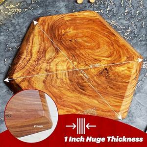 Eco Friendly Natural Finish Wooden Chopping <b>Board</b> With Rustic Details And Sleek Feel Ideal For Farmhouse And Modern Kitchens - Product Image 2