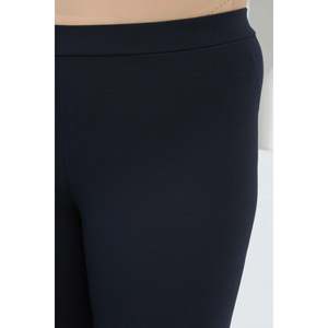 Leggings en tricot bleu marine pour femmes grandes tailles RMG - Collants extensibles à taille haute pour un confort et un style quotidiens - Product Image 4