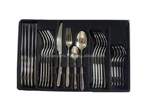 Ensemble de couverts de service couverts en acier inoxydable métallique fini pour la maison et le mariage dans toutes les tailles pour l'exportation - Product Image 3