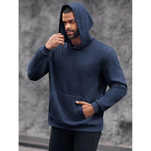 Vente en gros de sweatshirts à capuche en coton vierge à manches longues de couleur bonbon personnalisés à la mode pour sweats à capuche épais - Product Image 4