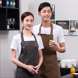 Tablier pour homme et femme avec bretelles réglables et grandes poches - Product Image 6