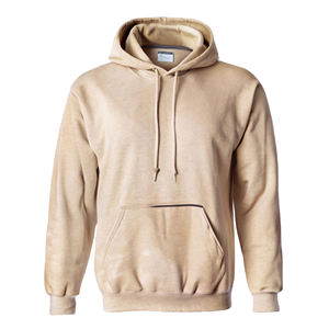 Sweats à capuche pour hommes Qualité luxueuse 100% coton Pull surdimensionné Impression bouffante personnalisée Sweats à capuche en molleton uni lourd pour hommes - Product Image 1