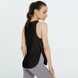 Débardeur vente en gros côtelé solide sans manches respirant séchage rapide gilet Slim Fit basiques athlétique salle de fitness débardeur de gymnastique - Product Image 1