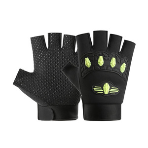 Gants de moto de course demi-doigts de haute qualité pour hommes avec impression de logo personnalisé Nouveau design pour les sports de plein air - Product Image 1