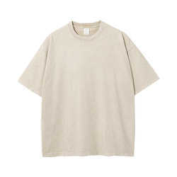 เสื้อยืดผู้ชายผ้าฝ้าย100% ซักแบบวินเทจเสื้อยืดโอเวอร์ไซส์พิมพ์ลาย - Product Image 4