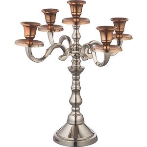 Most Selling Metal 5 Arms <b>Candelabra</b> for Home and Wedding Decoration Silver Finished Floor <b>Candelabra</b> Handicrafts - Product Image 5