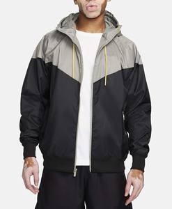 เสื้อแจ็คเก็ตกันลมน้ำหนักเบาสำหรับผู้ชาย ผลิตจากไนลอนกันน้ำ มีปกตั้ง ปิดด้วยซิป พร้อมฮู้ดแบบซอฟต์เชลล์ เหมาะสำหรับฤดูใบไม้ผลิ - Product Image 1