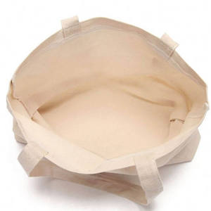 Sacs fourre-tout pliables en toile de coton naturel, personnalisables, avec bandoulière, pour la promotion de la marque COTTON FIELD, vente en gros - Product Image 3