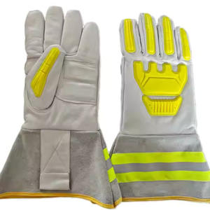 ถุงมือหนังแพะสำหรับทำงานที่มีน้ำมันและก๊าซกันกระแทกถุงมือสำหรับงานหนักถุงมือช่างที่มีการป้องกัน TPR - Product Image 2