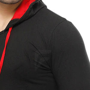 Nouveau en stock sweats à capuche de gymnastique pour hommes en coton mélangé basique avec col à capuche de marque privée à motif solide pour la saison d'automne Offre Spéciale - Product Image 4