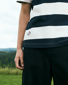 High Quality Cotton Knitted Breathable Casual Men's <b>Short</b>-<b>Sleeved</b> <b>Button</b>-<b>Up</b> Regular-Length Striped Patch for Shirt Print Routine - Product Image 6