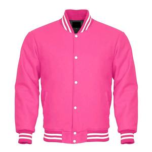 Nuevo color cielo con rayas cuello blanco y Costilla inferior personalizada chaqueta universitaria Lisa hombre Letterman - Product Image 2