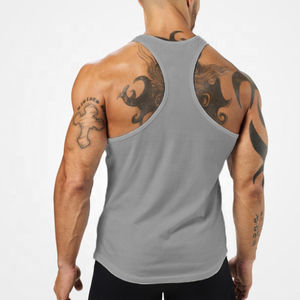 Respirant doux confort 100% coton hommes Gym gilet haut été Streetwear musculation réservoir tricoté sans manches conception - Product Image 2