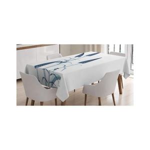 Nappe de banquet de luxe personnalisable, 100% coton, imperméable et résistante à l'huile, avec broderie numérique et motifs découpés, style bohème uni pour la ville - Product Image 3