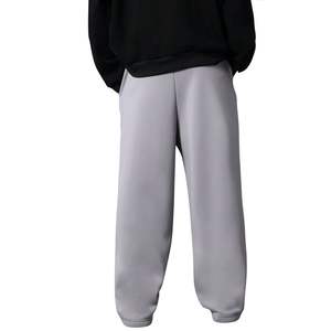 New 2026 Baggy Straight Leg Sweatpants Fleece Knitted <b>Jogger</b> Custom Casual Sporty Trouser Mid Drawstrings Relaxed <b>Fit</b> Pants <b>Men</b> - Product Image 3