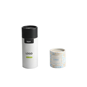 บรรจุภัณฑ์ทรงกระบอกกระดาษพิมพ์โลโก้ตามสั่ง เกรดอาหาร สำหรับขวดแก้วขนาด 3.5 กรัม 7 กรัม และขวดน้ำมันหอมระเหย กล่องกระดาษแข็งทรงกลม - Product Image 2