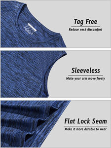 Camiseta sin mangas de poliéster para hombre, ajuste atlético con lados de corte profundo, tela elástica ligera, perfecta para entrenamientos de gimnasio, culturismo - Product Image 4