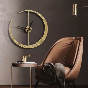 Half Moon Art Deco Metal <b>Wall</b> <b>Clock</b> Unique Design Garden Faux Stone Quartz Outdoor Needle Modernneedle <b>Wall</b> <b>Clock</b> - Product Image 1
