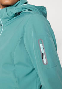 Meilleure vente Agave veste Softshell imperméable à capuche zippée pour femmes prix usine manches complètes et coupe-vent vestes de course à pied pour l'extérieur - Product Image 2