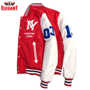 OEM Customized Logo <b>Leather</b> Sleeve Varsity Jackets Best Selling Highest Quality Street Wear Men Varsity Jackets - Product Image 3