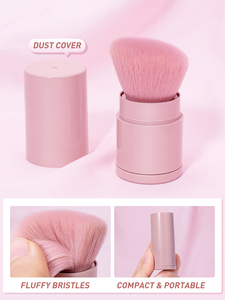 1 Uds. <span class=keywords><strong>De</strong></span> cerdas suaves rosas, brocha <span class=keywords><strong>de</strong></span> <span class=keywords><strong>maquillaje</strong></span> retráctil portátil, brocha para rubor en polvo, herramientas <span class=keywords><strong>de</strong></span> <span class=keywords><strong>maquillaje</strong></span> <span class=keywords><strong>de</strong></span> belleza cosmética <span class=keywords><strong>con</strong></span> <span class=keywords><strong>tapa</strong></span> - Product Image 2