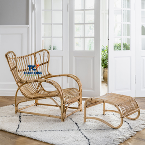 เก้าอี้ทานอาหารหวายคุณภาพสูงจากเวียดนามเฟอร์นิเจอร์หวายทำมือเป็นมิตรต่อสิ่งแวดล้อมส่งออกจากโรงงานสำหรับใช้ในบ้านและโรงแรม - Product Image 2