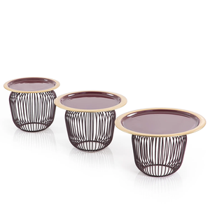 Présentoir à gâteau nickelé fournitures d'hôtels et de Restaurant décoration de fête de mariage support à gâteau martelé en métal qualité supérieure - Product Image 6