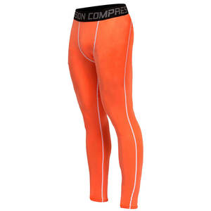 Mallas deportivas ajustadas con estampado de logotipo personalizado, mallas ajustadas de compresión para gimnasio, pantalones MMA Rash Guard, ropa deportiva elástica de nailon para Fitness - Product Image 1