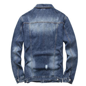 Custom Logo Men Denim <b>Jacket</b> <b>with</b> Embroidered Patch Men Denim <b>Jacket</b> <b>with</b> <b>Fleece</b> <b>Lining</b> for Winter Wear - Product Image 2