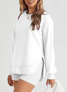 Sudadera de algodón para mujer, material suave y transpirable, perfecta para uso diario informal o ropa de gimnasio - Product Image 3