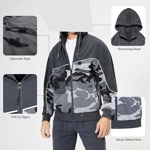 Survêtement de gym 100% coton personnalisé pour hommes à capuche hiver col imprimé Vente en gros - Product Image 3