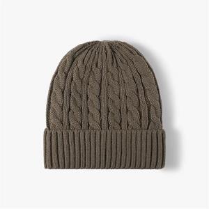 Boutique en ligne Jacquard Conception personnalisée Matériau acrylique souple Bonnets d'hiver unisexes Chapeaux pour l'image de marque Bonnets tricotés OEM - Product Image 2