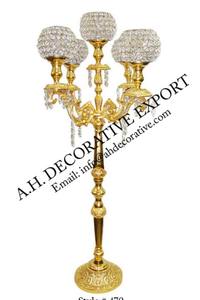 Candélabre en métal noir coulé en aluminium Candélabre en métal de taille personnalisée Centre de table en métal Candélabre décoratif fait main - Product Image 4