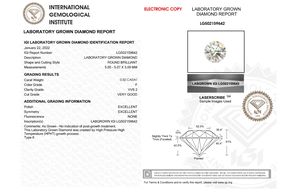 Diamante suelto HPHT creado en laboratorio, Color F, Diamante brillante redondo elegante blanco, excelente calidad, diamantes de pureza VVS2 de medio quilate OEM - Product Image 2