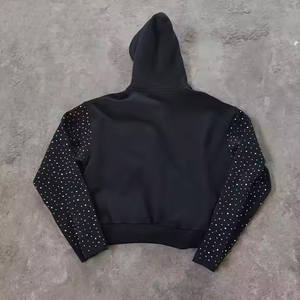 Chándal de diamantes de imitación informal para todos los días de algodón para chándal básico de diamantes de imitación unisex con pantalones para correr - Product Image 4