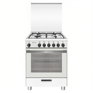 เตาอบแก๊สสเตนเลสสตีลสีขาว รุ่น Glem SA664VWH ขนาด 60x60x85 ซม. แบบฝังในครัวเรือน ระดับ Class A - Product Image 2
