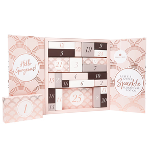 Calendrier de l'Avent personnalisé vide de luxe carton papier cadeau beauté cosmétique emballage compte à rebours tiroir boîte noël avent - Product Image 1